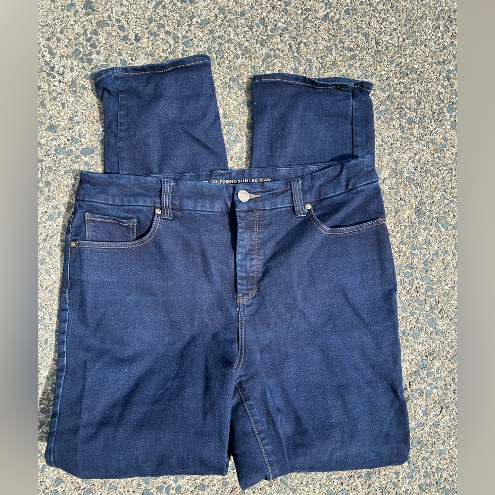 Chico’s So Slimming Straight Leg Girlfriend Jeans 10